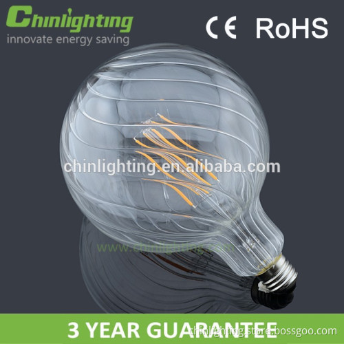 CE ROHS listed bulbs e27, residential lighting decoration led filament bulb